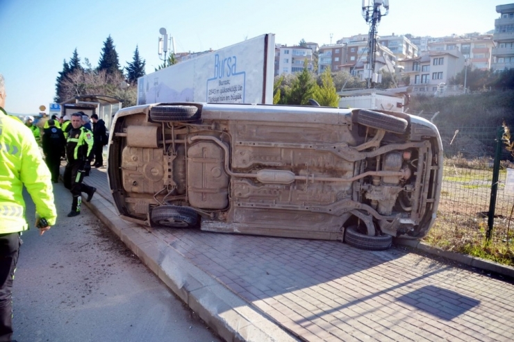 Takla Atan Araçtan Sağ Kurtuldu