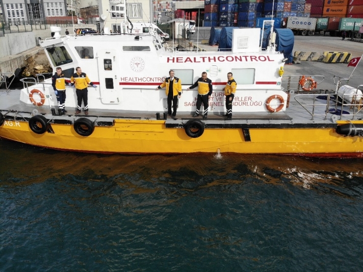 Sağlık Bakanlığı Korona Virüse Karşı Limanlarda Denetimlerini Sürdürüyor