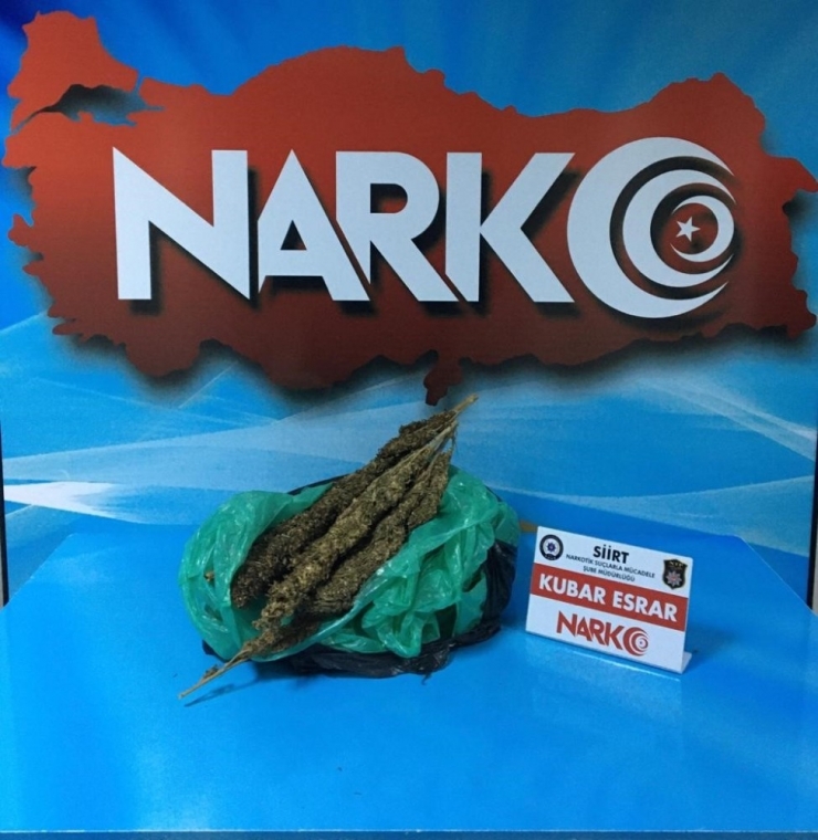 Siirt’te Uyuşturucu Operasyonuna 3 Tutuklama