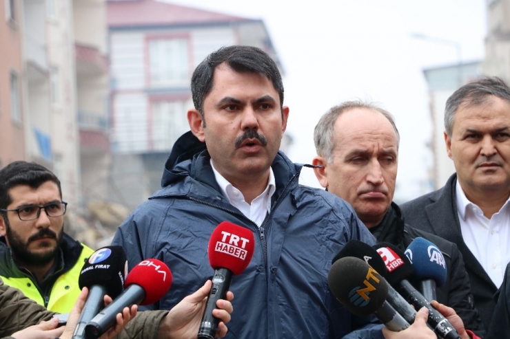 Bakan Kurum: "Elazığ Genelinde 4 Bin 600 Binamız Yıkılacak"