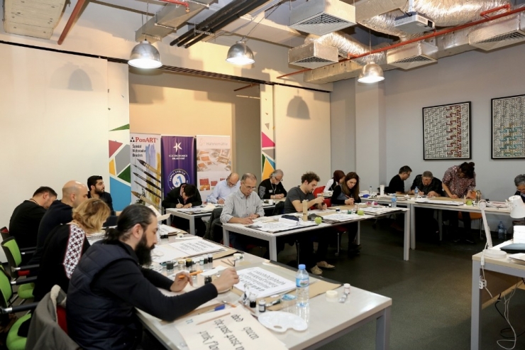 Luca Barcellona, Küçükçekmece ‘Kaligrafist’te Yazı Meraklılarıyla Buluştu