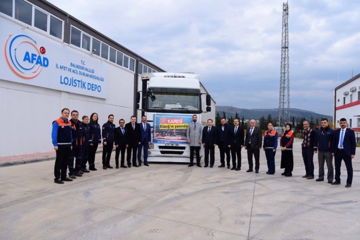 Karesi’den Depremzedelere Yardım Tır’ı