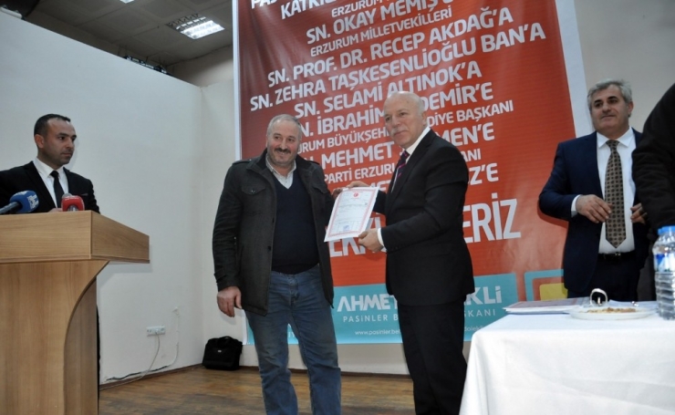 Pasinler Küçük Sanayi Kooperatifinde Kura Heyecanı Yaşandı