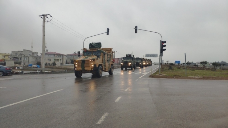 Suriye Sınırına Askeri Sevkıyatlar Devam Ediyor