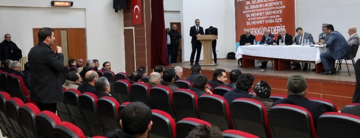 Başkan Sekmen Pasinler’de Muhtarlarla Buluştu