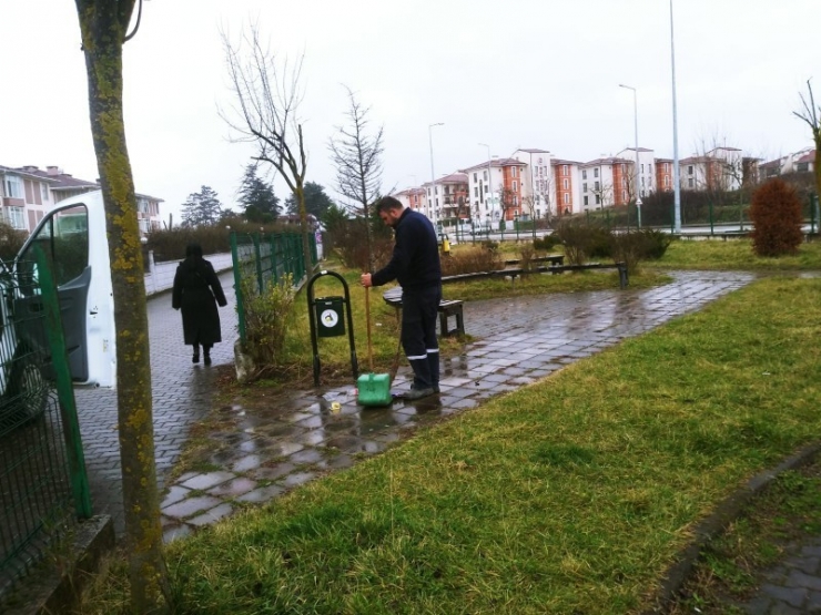 Mahalle Parkları Temizlendi