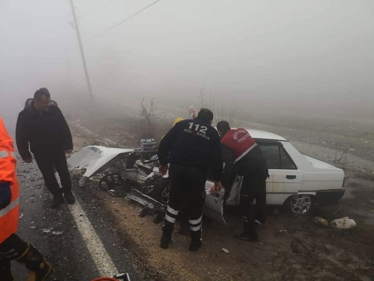 Sis Kaza Getirdi: 4 Yaralı