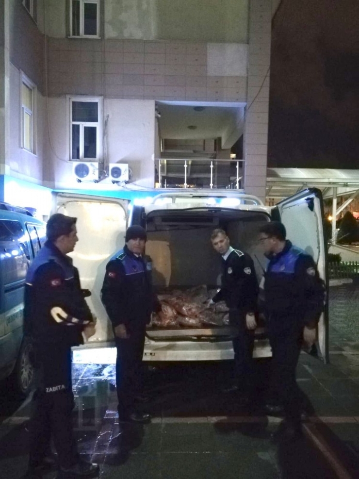 Mersin’de 170 Kilogram Kokmuş Et Ele Geçirildi