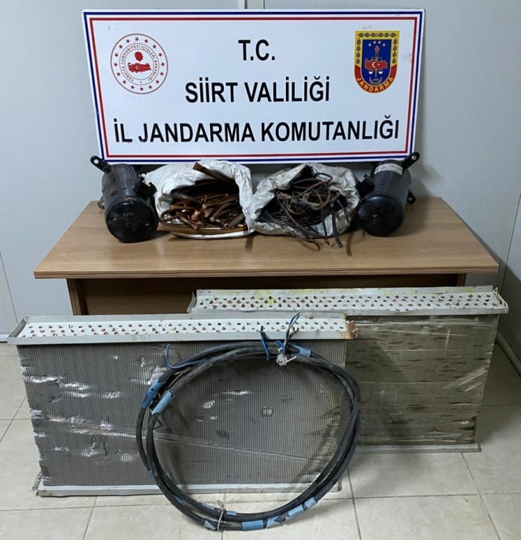 Siirt’te Kablo Hırsızları Yakalandı