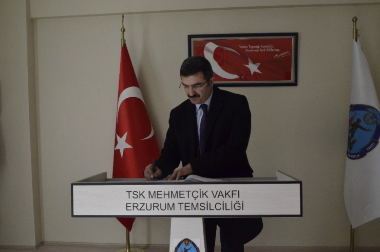 Açsh İl Müdürü İlbaş’tan Mehmetçik Vakfına Ziyaret