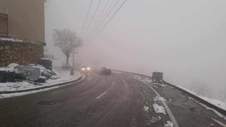Kulp’ta Kar Yağışının Ardından Sis Etkili Oldu