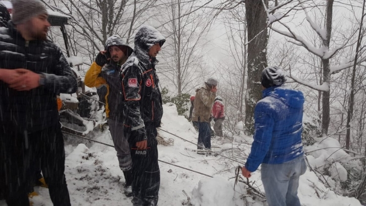 Düzce’de İş Makinesi Uçuruma Yuvarlandı: 1 Ölü, 2 Yaralı