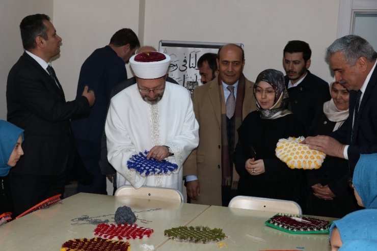 Diyanet İşleri Başkanı Erbaş, Kahramanmaraş’ta Kur’an Kursu Açtı