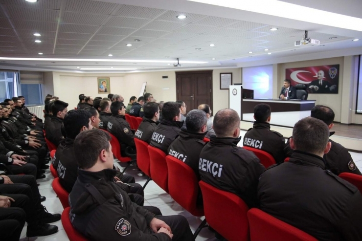 Emniyet Müdürü Alper, Bekçilerle Bir Araya Geldi