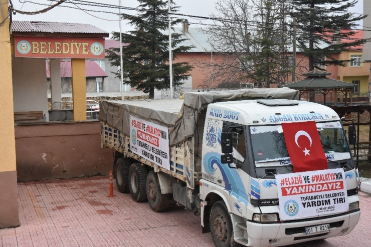 Tufanbeyli Belediyesi Depremzedelerini Unutmadı