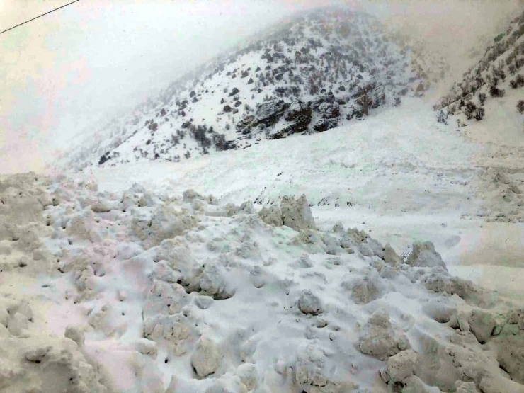 Van-çatak Kara Yoluna Peş Peşe Çığ Düşüyor