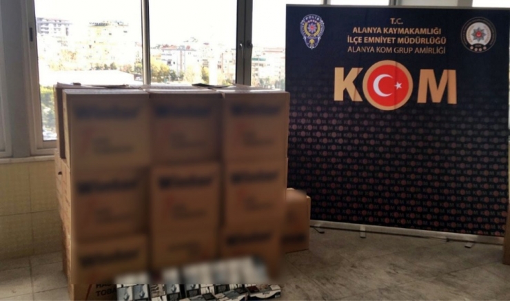 Alanya’da Kaçak Tütün Operasyonu