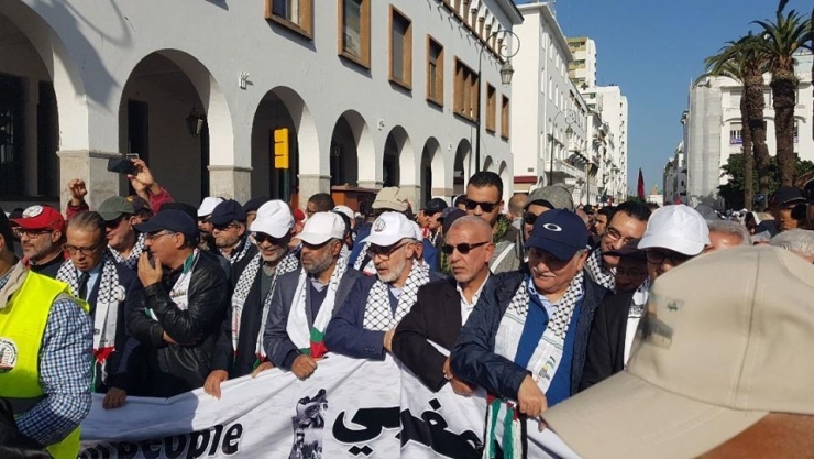 Fas’ta Abd’nin Sözde Barış Planı Protesto Edildi