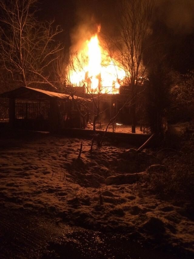 Safranbolu’da Çıkan Yangında Bir Ev Kül Oldu