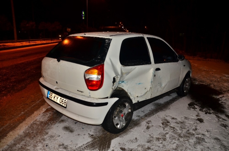 Gizli Buzlanma Kazaya Yol Açtı: 1 Yaralı