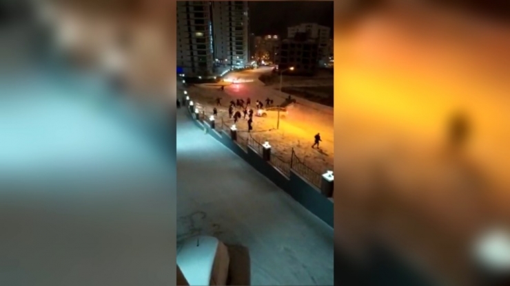 Karda Kayan Araçların Kaza Anları Çığlık Çığlığa Kamerada