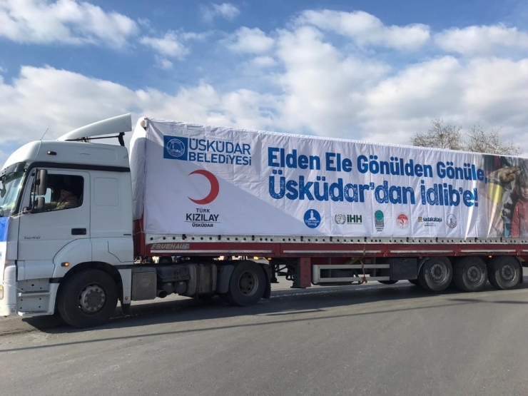 Üsküdar’dan İdlib’e 80 Tır Yardım