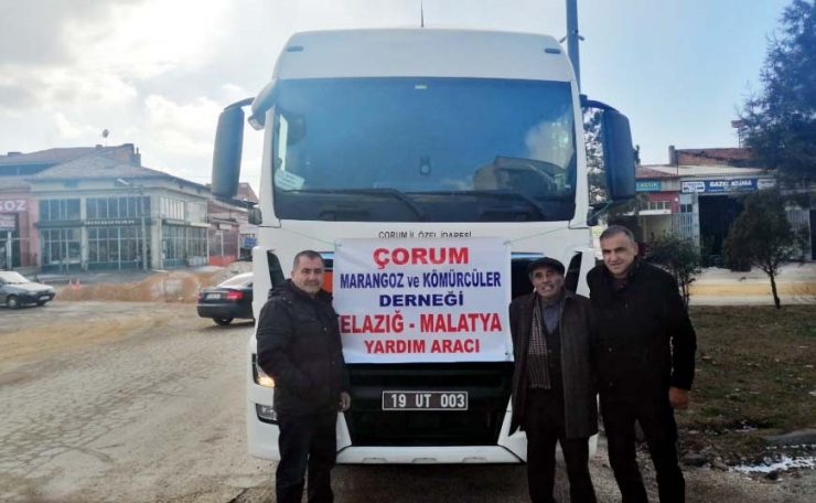 Çorum’dan Elazığ’a Yakacak Yardımı