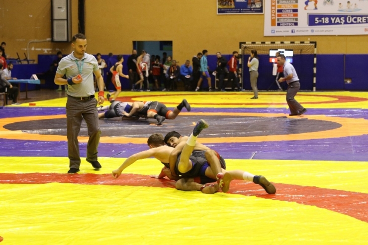 Minderin Aslanları Aydın’da Güreşti