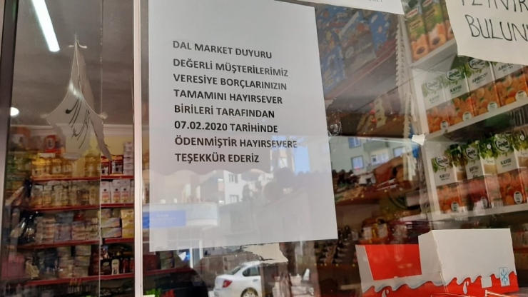 "Robin Hood" 3 Bin 500 Liralık Bakkal Borcunu Kapattı