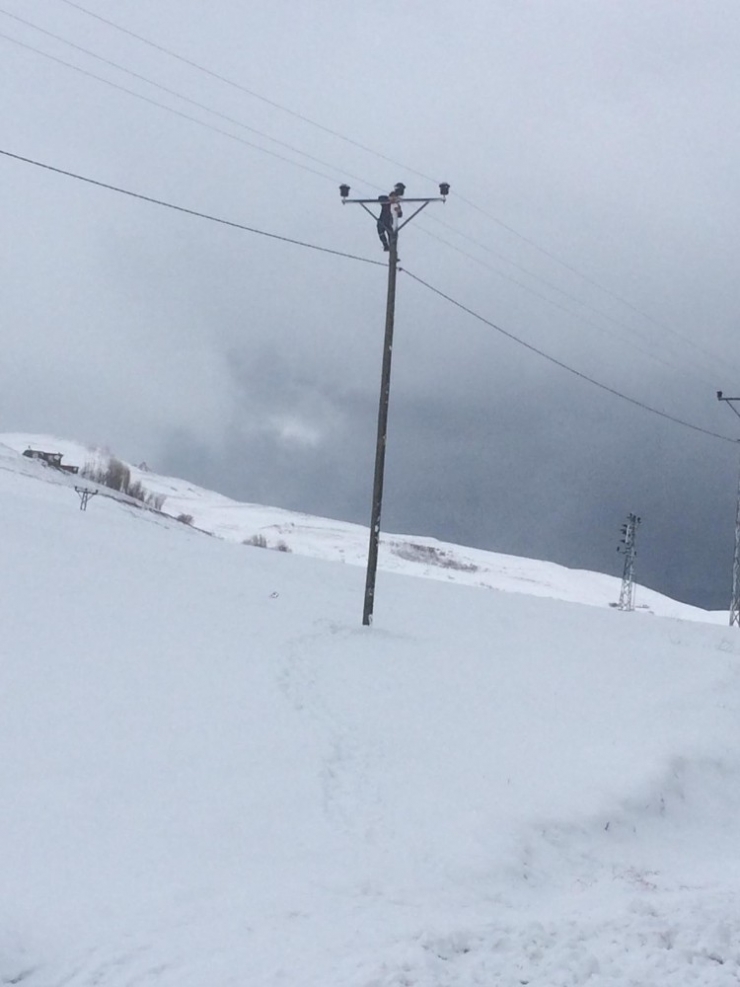 Tatvan’da Vedaş Ekiplerinin Zorlu Kış Mesaisi