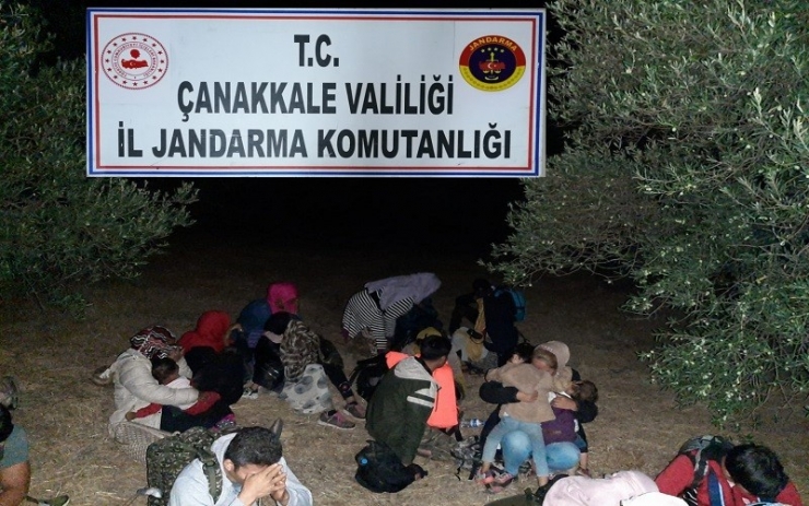 Çanakkale’de 73 Mülteci Yakalandı