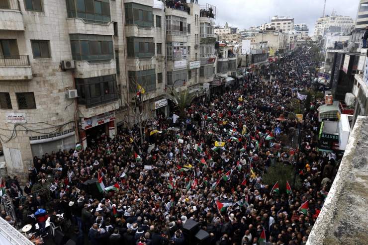 Filistinliler Trump’ın Sözde Orta Doğu Barış Planını Protesto Etti