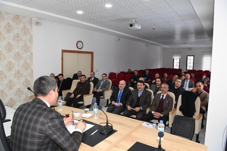 Başkan Asya, Birim Amirleriyle Durum Değerlendirmesi Yaptı