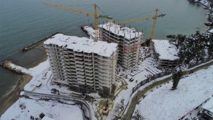 Ordu’daki Gökdelenlerin Yıkımı Havadan Görüntülendi