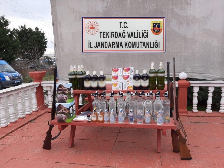 Tekirdağ’da 245 Litre Sahte İçki Ele Geçirildi