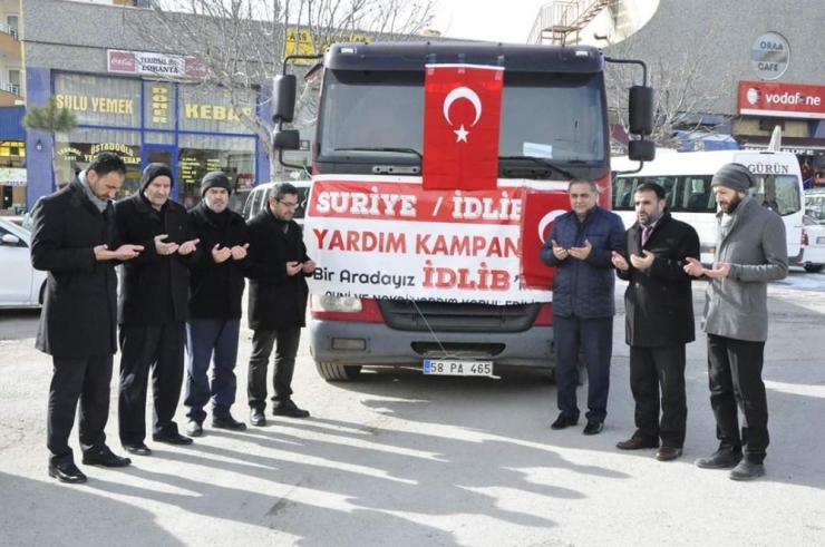 Gürün’den İdlip’e Yardım Eli