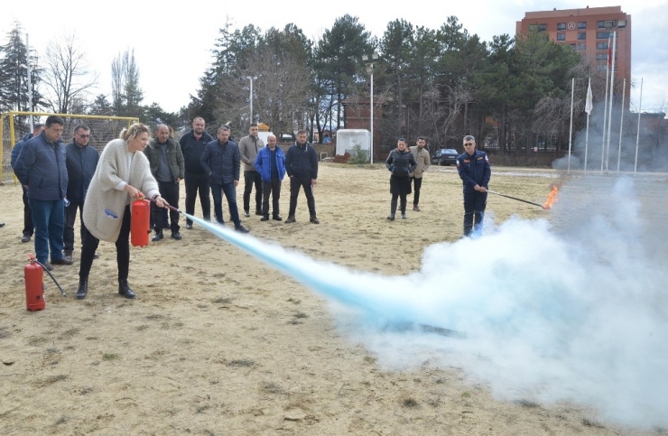 Tepebaşı Personeline Yangın Eğitimi