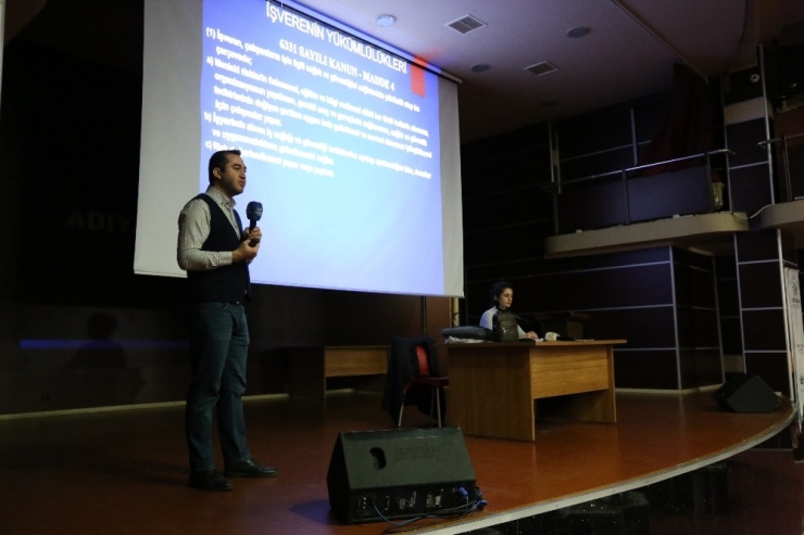 Adıyaman Belediyesinde İş Sağlığı Ve İş Güvenliği Eğitimi