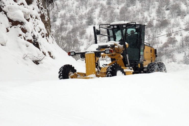 Gümüşhane’de Karla Mücadele Çalışmaları Devam Ediyor