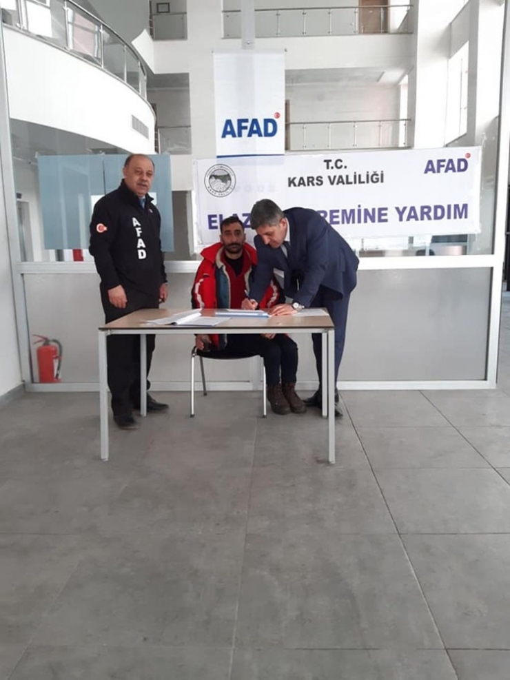 Kars İşkur’dan Elazığ’a Anlamlı Destek