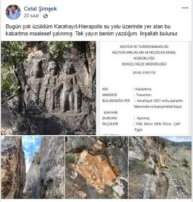 2001 Yılında Çalınan Roma Dönemi Kabartmaları Halen Bulunamadı