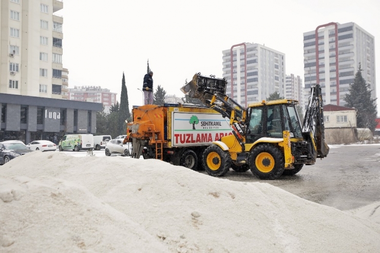Şehitkamil’de Kar Alarmı