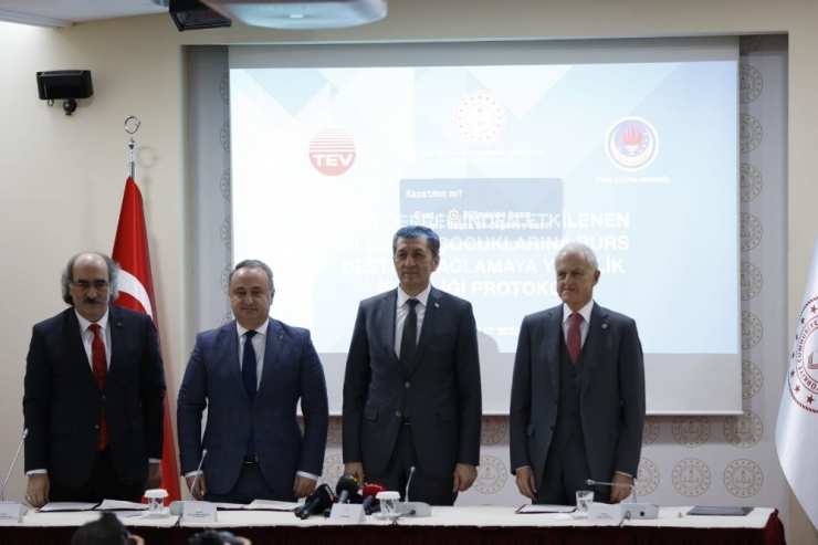 Tev Ve Ted’den Depremzede Çocuklara Burs Protokolü