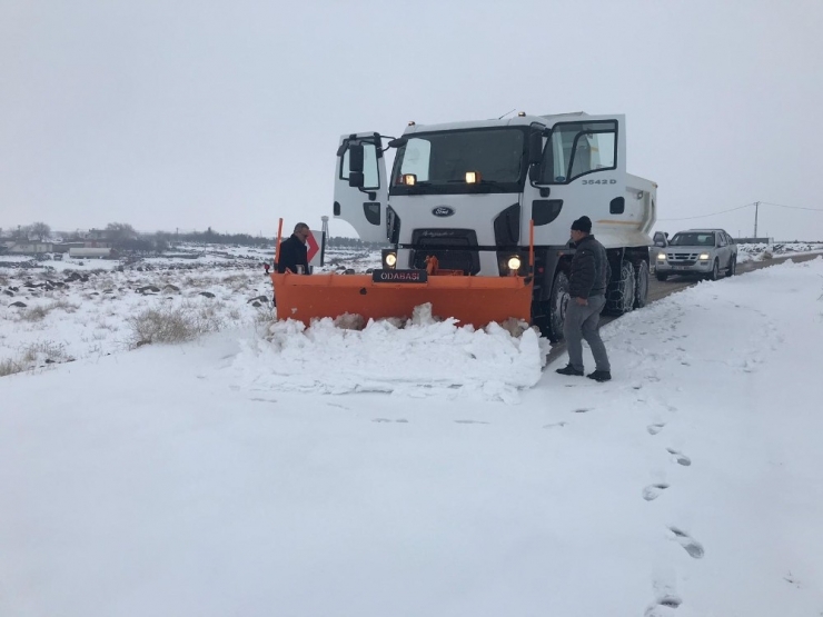 Cizre’de Kar Nedeni İle Kapanan Köy Yolları Ulaşıma Açılıyor