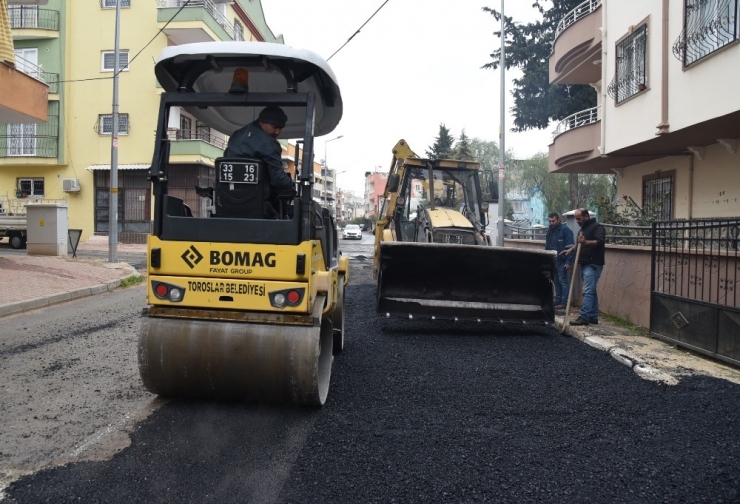 Toroslar’da Yol Çalışmaları Sürüyor