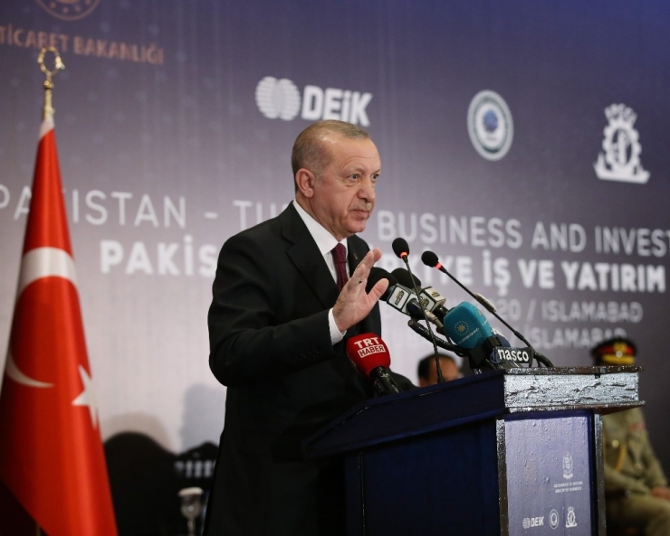 Cumhurbaşkanı Erdoğan: “Pakistan’la Ticari Ve Ekonomik Bağlarımızı Siyasi Münasebetlerimizin Seviyesine Çıkarmak İstiyoruz”