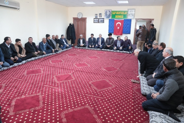 Beyazgül, Muhtarın Taleplerini Dinledi