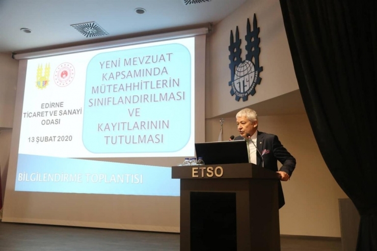 Etso’dan Müteahhitlerin Sınıflandırılmasına İlişkin Yeni Mevzuatla İlgili Toplantı