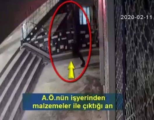 İş Yerinden Hırsızlık Yapan Şahıs Yakalandı