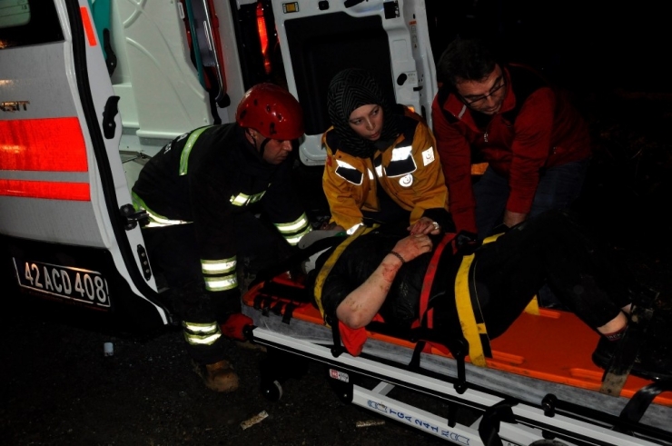 Konya’da Otomobil Takla Attı: 1 Ölü, 2 Yaralı